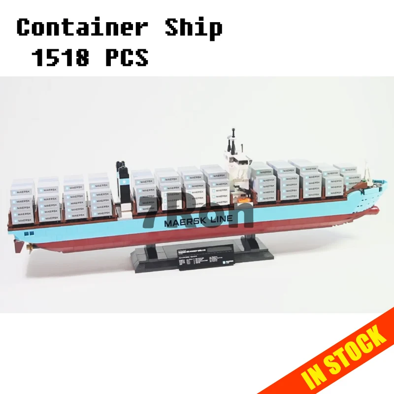 

Models building toy 22002 1518pcs Technic Maersk Cargo Container Ship Building Blocks Compatible 10241 toys & hobbies