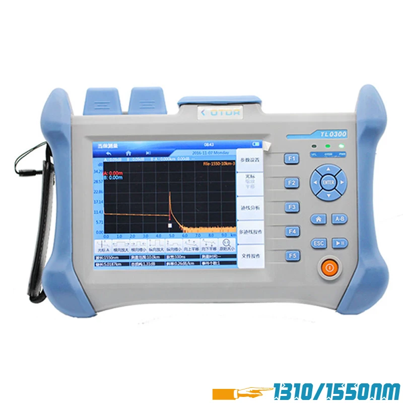 

Handheld OTDR TLO-300 OTDR 1310/1550nm 30/32dB,Integrated VFL, TLO300 Touch Screen Optical Time Domain Reflectometer VFL BY DHL