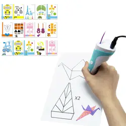 15 шт. дети необходимые граффити доска шаблон копировальная доска специальный бумажный шаблон для 3D Ручка SL @ 88