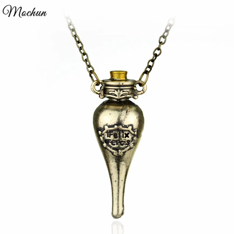 

MQCHUN Movie jewelry Felix Felicis Potion bottle necklace for men and women fashion gift wholesale and retail drop shipping