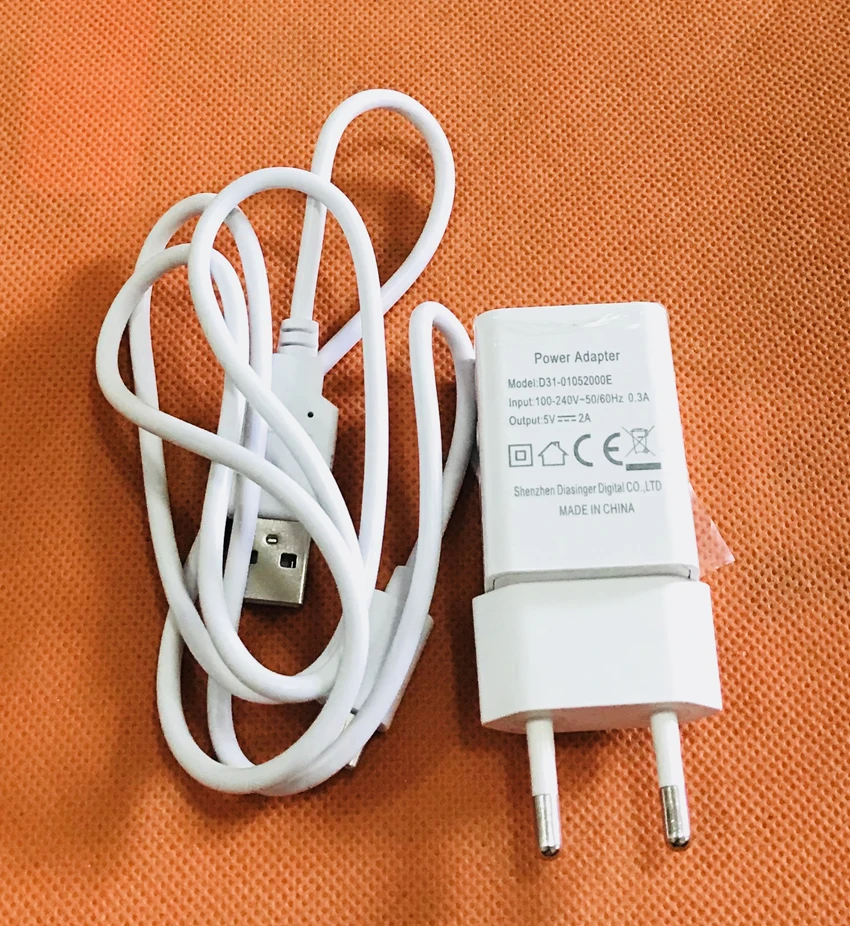 

Original Travel Charger EU Plug Adapter+ USB Cable for THL Knight 2 MTK6750 Octa Core 6.0 Inch Free Shipping