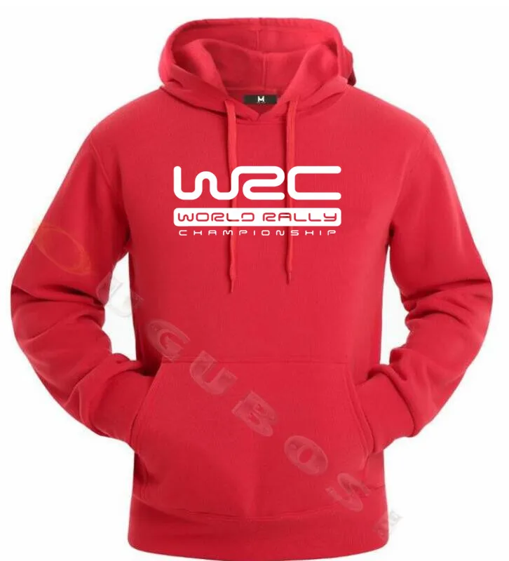 WRC FIA World Rally Championship Logo Men's Black Hoodie Hoodies 