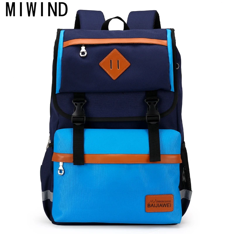 

MIWIND 2017 Boys girls school bags children's orthopedic Backpack Children Brand Design In Primary School Backpacks TBE095