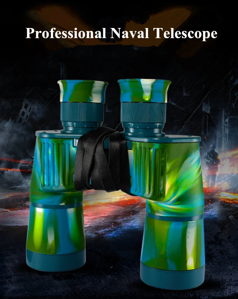 Мощный 7X50 Бинокль Professional темно телескоп Hd Высокое качество азота водостойкий Военная Униформа Lll ночное видение