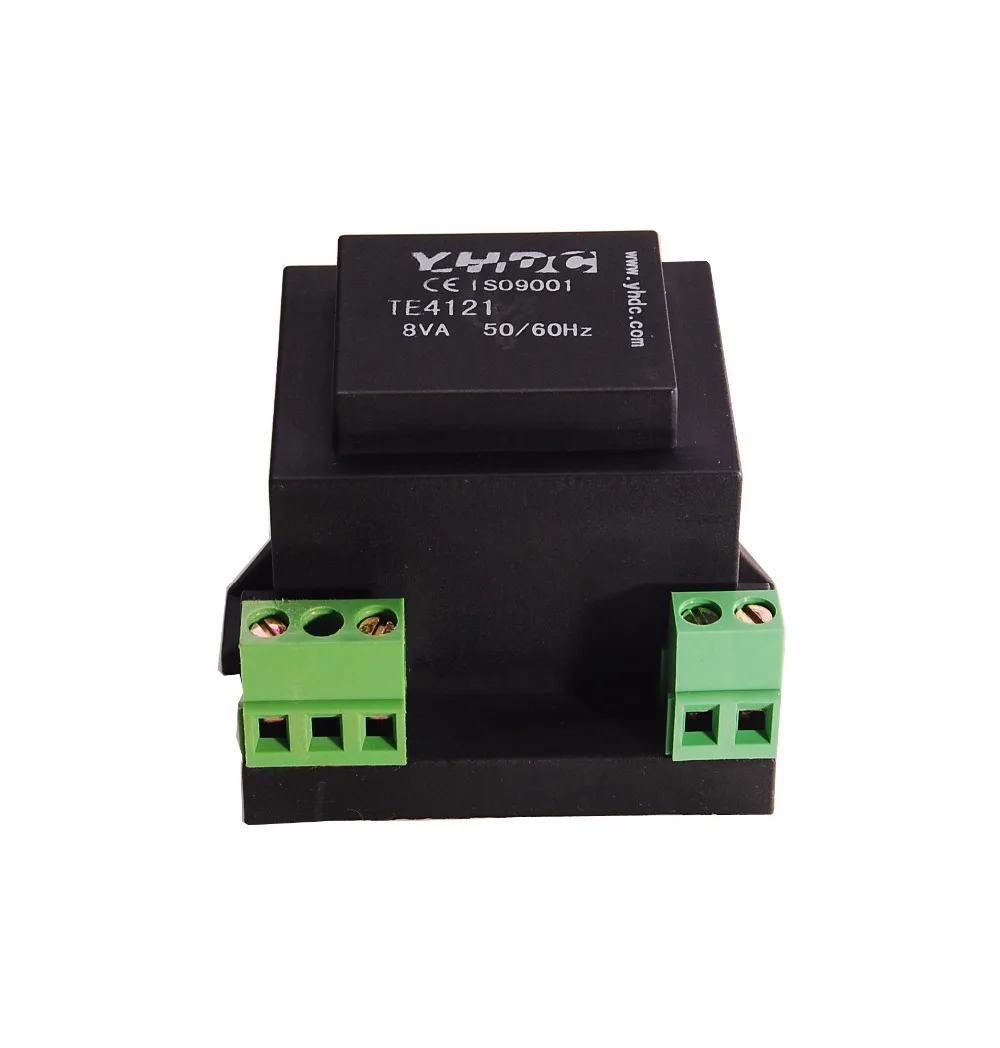 

YHDC TE4121 Power 8VA Input 220V Output 24V Vaccum Epoxy Encapsulated PCB Welding Isolation Transformer