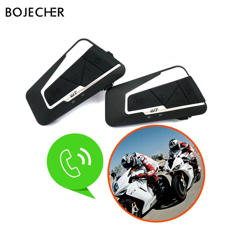

Newest Motorcycle Intercom Helmet bluetooth headset 1200M Waterproof Real Wireless Bluetooth Moto Interphone FM Radio 2 riders