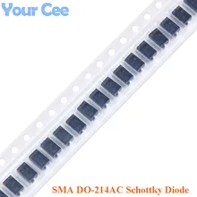 100 шт SMA DO-214AC SMD диод Шоттки SS2200 SS510 SS210 SS110 SS56 SS54 SS36 SS34 SS26 SS24 SS16 SS14 SS12