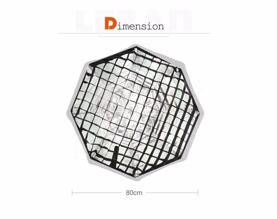 Godox портативный 80 см 3" сотовый сетчатый Зонт софтбокс для фотостудии отражатель только для вспышки Speedlight сетки