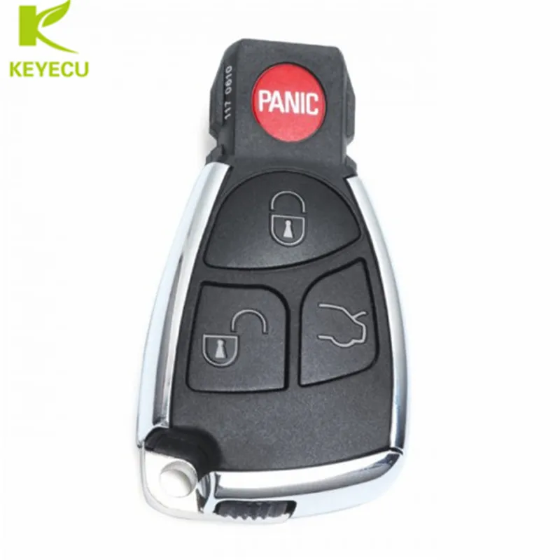 Keyecu Pair Remote Car Key Fob 3+1 Button 315MHz NEC Chip for Mercedes-Benz 2000-2014