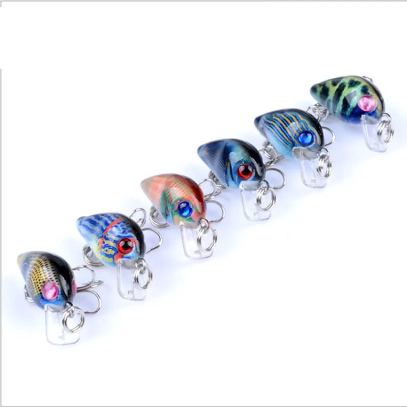 

Floating Shallow Diving Crankbait Fishing Lures 1.5g/30mm Lifelike Wobblers With 10# Sharp Hooks peche isca artificial