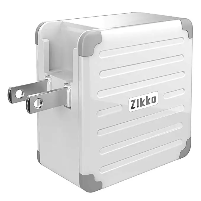 Zikko eLUGGAGE L дорожный адаптер PD 45W QC 3 0 USB C настенное зарядное устройство для США