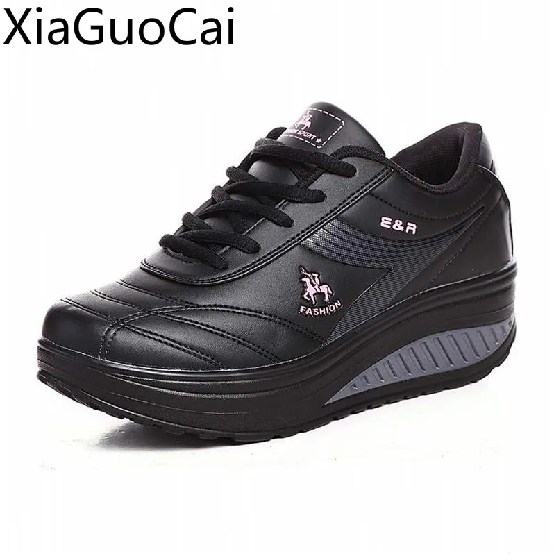 Comprar Zapatos casuales de plataforma de mujer de viaje a prueba de agua de primavera gruesa inferior aumentada zapatillas de deporte casuales zapatos planos de mujer