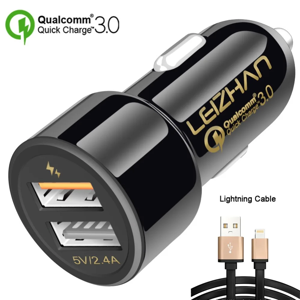 Оптовая продажа USB 3 0 быстрая зарядка автомобильное зарядное устройство для
