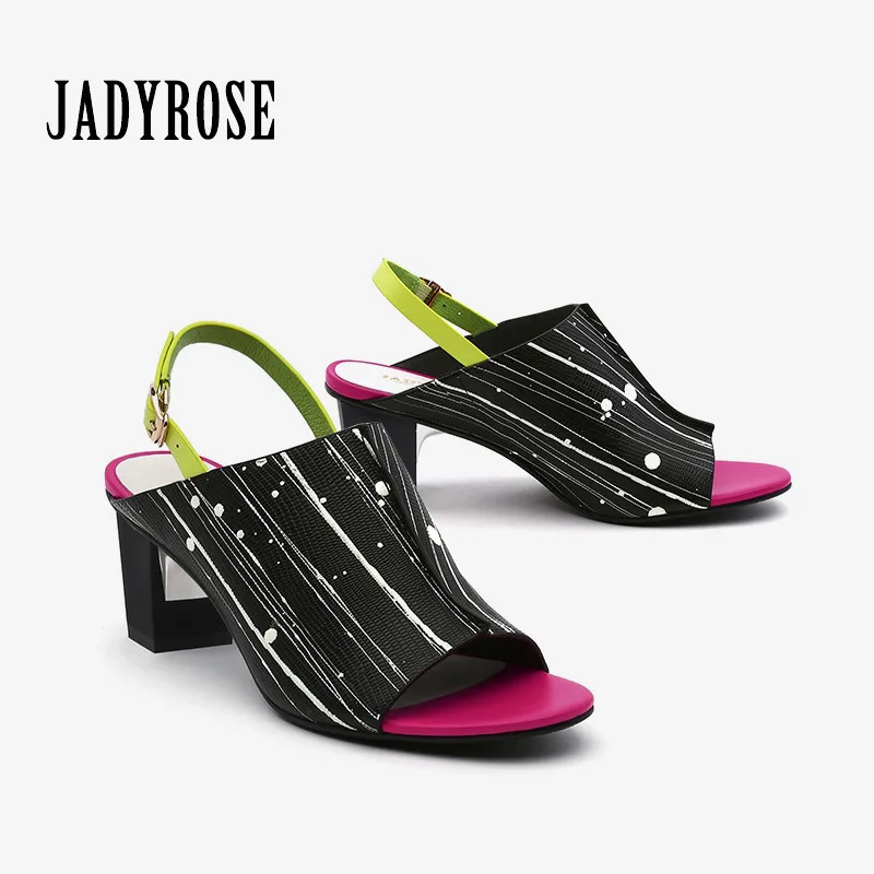 Женские босоножки на высоком каблуке Jady Rose Классические сандалии гладиаторы из