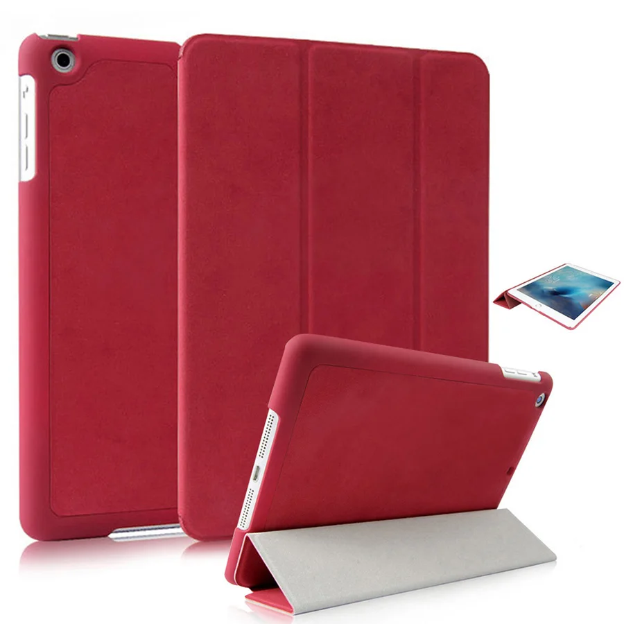 Case for Apple iPad Air 2 Air 1 Slim Matte Deer PU Leather Tablet Smart Cover Auto Sleep Wake for iPad 5 6 Flip Case Stand Skin  (4)