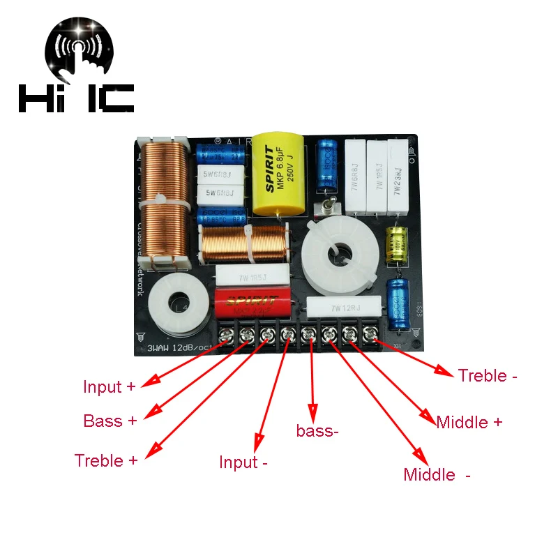 1/2 шт. Hi Fi тройной преобразователь частоты средних басов 137x106 мм 3 полосный динамик