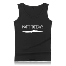 Arya Stark Not Today майка Стильная майка без рукавов Мужская модная повседневная Летняя майка для бодибилдинга 4XL