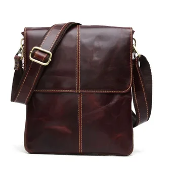

Cow Leather Men Messenger Bag Casual Business Vintage Men's Bag Genuine Leather Shoulder Bag Crossbody Bag brown/khaki/coffee
