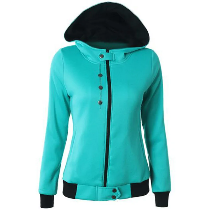 Women Hooded Cardigan Coat Ladies Winter Warm Long Sleeve Sweatshirt Outwear New