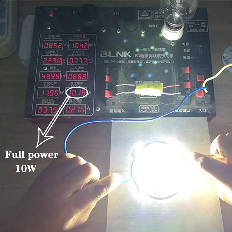 10 Вт светодиодный диоды COB SMD лампочка фонарь на плате с светодиодный AC90-265V водителя для Светодиодный светильник лампа Точечный светильник для ремонта DIY