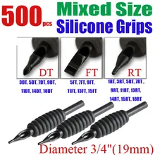 Solong Tattoo 500 x Disposable Tattoo Grips Tube Assorted Mixed Size for Needle Ink Kit 3