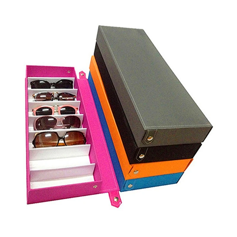 Sunglass Glasses Storage Case Eyeglasses Display Box Tidy Tool 8 Grid