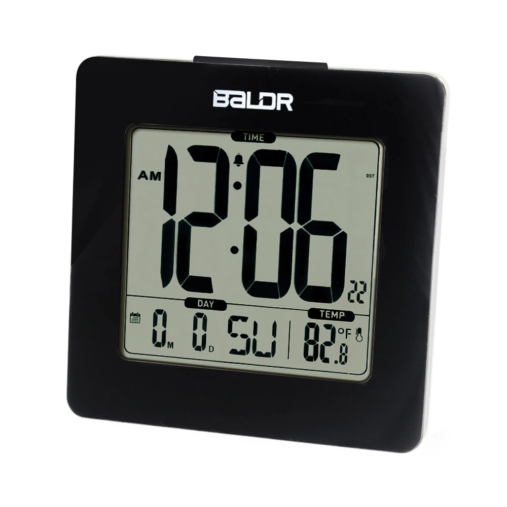 BALDR термометр цифровой Повтор будильника Синяя подсветка ЖК-дисплей Настольный календарь время часы стол Крытый датчик температуры метр