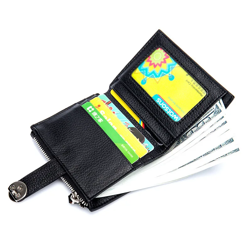Женский кошелек из натуральной кожи с пряжкой|genuine leather women wallet|leather walletwomen wallets |