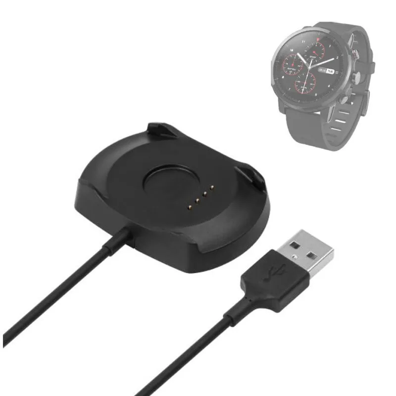 USB док-станция с кабелем для зарядки зарядное устройство адаптер подставка шнур для Xiaomi Huami Amazfit Stratos 2/2S спортивные часы SmartWatch A1609 - Цвет: charger with cable