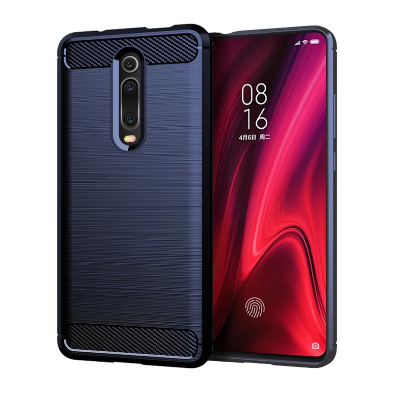 Защитный корпус для телефона рукав Xiaomi Red Mi K20/MI 9T матовый углеродное волокно