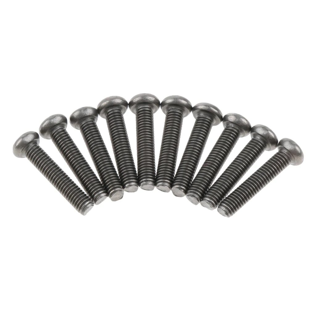 10 Pcs M3 Pan Head GR1 Titanium Machine Screws Phillips Drive
