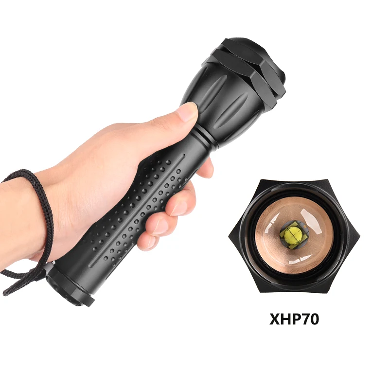 Litwod Z201293 светодиодный фонарик XHP70 30 Вт 30000LM фонарь Zoom водонепроницаемый мощный