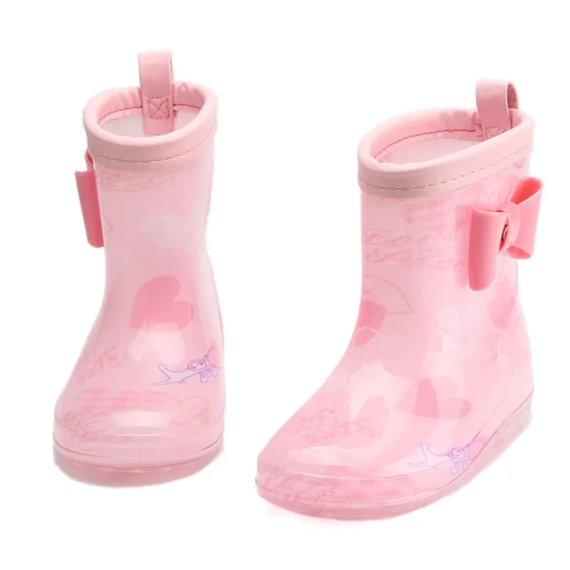 Children Shoes solid Color Jelly Shoes Tall Water Shoes Fran rubber Bootschildren boots