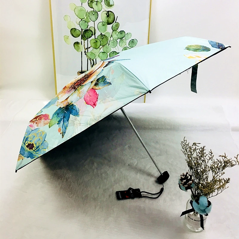 PALONY ультра-светильник, мини-зонт, солнцезащитный козырек от солнца, УФ-защита, Sombrilla для дождя и солнца, пять складных зонтов для улицы