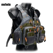 Owlwin жизнь спасательный жилет куртка Рыбалка Спорт на открытом воздухе летающий мужской дыхательный жилет спасательный жилет