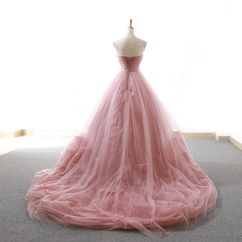 J66290 jancamber сексуальное вечернее платье, элегантное розовое без бретелек, кружевное сзади, длина до пола, бальное платье, вечернее платье robe de soiree balle
