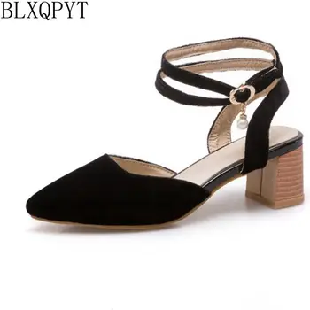 

BLXQPYT New Big and Small Size 31- 50 Sandals Summer Style Women Platforms Fashion Dress Sweet High Heels Shoes Woman T339