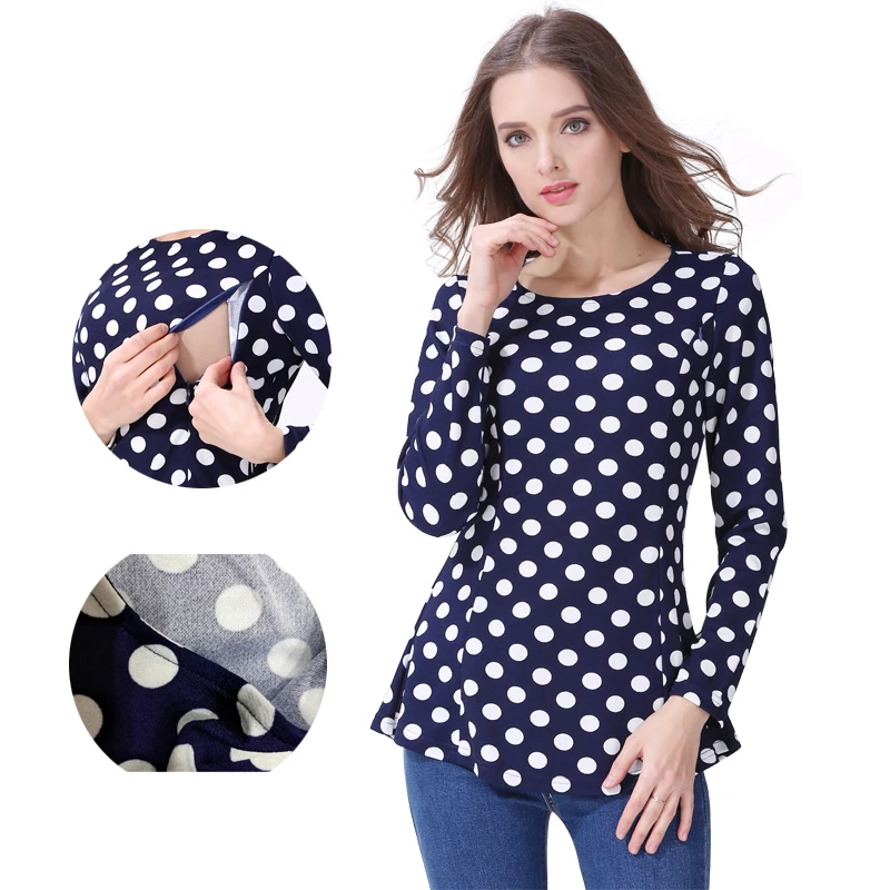 

Long sleeve Maternity Clothes Nursing Tops Breastfeeding Clothing for Pregnant Women Nursing shirts Maternity Tops