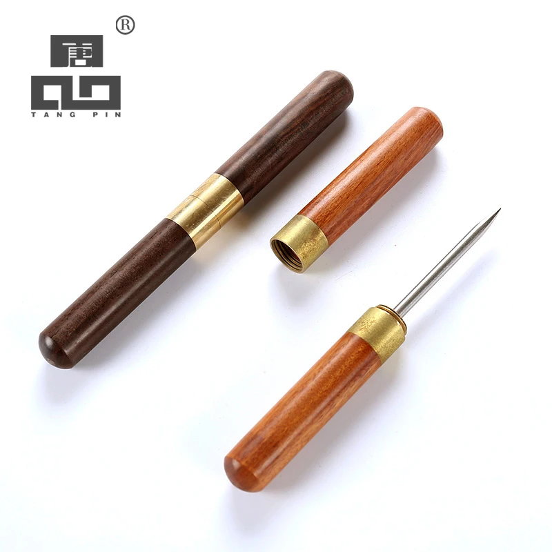 

TANGPIN puer tea needles and cutters stainless steel and ebony wood puerh tea knife tea accessories