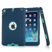 Модный бронированный чехол для iPad mini 1 2 3 iPad mini 3 mini 2 7,9 дюймов чехол для планшета, безопасный для детей сверхпрочный силиконовый Жесткий Чехол+ ручка