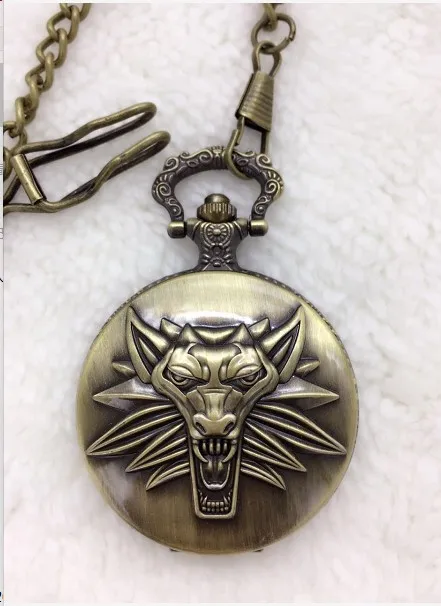 wolf-bronze-antiques-quartz-steampunk-men-gift-fob-chain-pocket-watches-hours-wholesale-10-pcs-lot