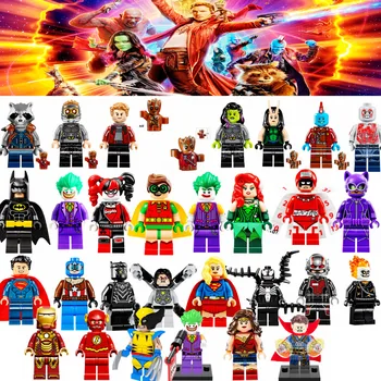 2017 Newest & Classic 100+ Super Heroes Single Sale Guardians of the Galaxy Batman X MAN Avengers Model & Building Blocks Toys