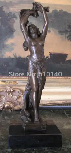 

Broadway Dancer Nude Showgirl Chorusline Bronze Marble Statue Theater Artwork
