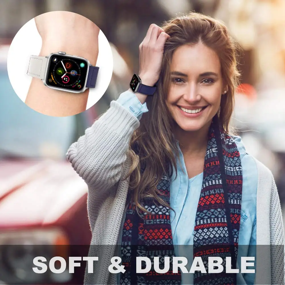 Натуральная Кожа наручных часов Apple Watch серии 1/2/3/4 брендовый 38/42/40/44 мм|Ремешки для