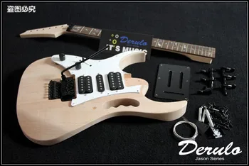 

DIY Electric Guitar Kit Left Handed Bolt-On Solid Mahogany Body & Neck