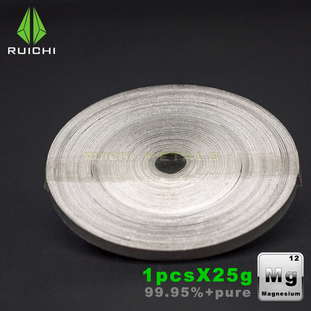 

25gx1Roll Magnesium Metal 99.95% Purity Chemicals Magnesium Ribbon