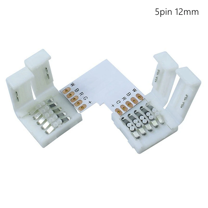 5 шт./лот 2 pin/4 pin/5 Pin L форма пайки светодиодный разъем для подключения угловой правый угол 8 мм/10 мм/12 мм 5050/3528 полосы