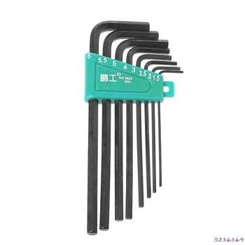 

8Pcs/Set 1.5mm-6mm Hexagon Hex Allen Key Wrench Kit Spanner Repair Hand Tools-29#