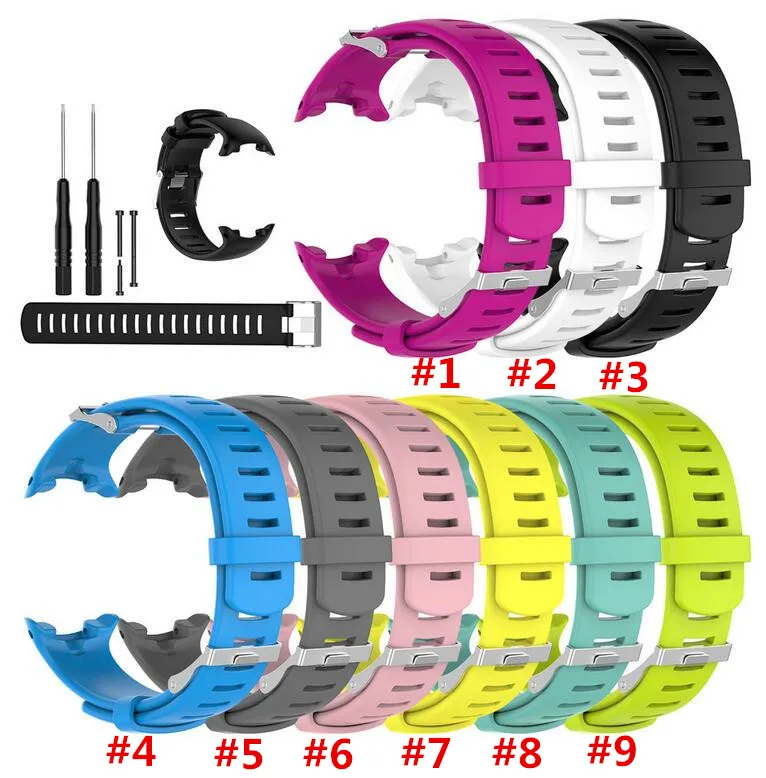 

TOP Quality Fashion Replacement Silicone Watchband Wrist band Straps Bracelet For Suunto D4 D4i Novo Wrist Dive Computer Watch