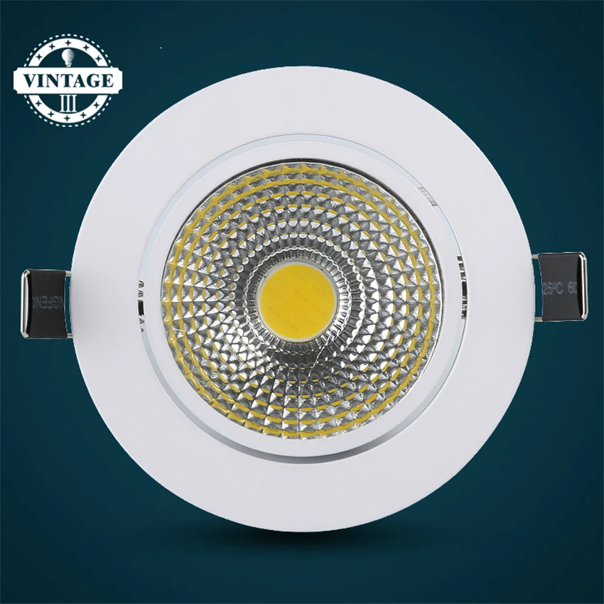 

COB 5W 7W 10W 12W AC110V 220V LED Dimmable Downlight Latest Super Bright Recessed LED Spot light LED decoration Ceiling Lamp